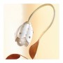 Lampada da tavolo a 1 luce in ferro con diffusore in ceramica a tulioano vintage retrò – h. 40 cm