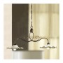 Lampe à bascule en fer à 2 lumières avec plaques en céramique ondulées à décoration rustique vintage - Ø 96 cm