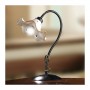 Table lamp with wavy and decorated vintage retro ceramic plate - h.37 cm
