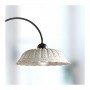 Lampe à bascule 3 lumières avec plaques en céramique plissée perforée rétro country – Ø 116 cm