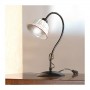 Retro vintage pleated and perforated ceramic table lamp and diffuser - h.37 cm