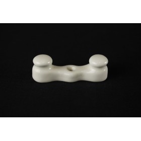 Aislador cerámico doble de tensión de cable para sistema eléctrico visto