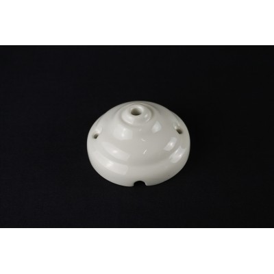 Ceramic hole cover rosette with hole