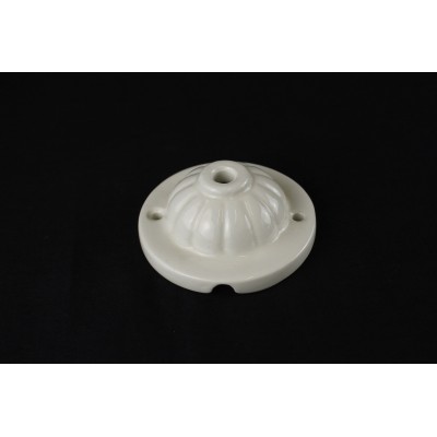 Rosetta rosone copriforo in ceramica (con foro centrale)