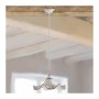 Lustre suspension avec abat-jour rustique vintage en céramique ondulée et perforée - Ø 40 cm
