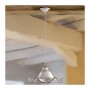 Lámpara colgante con pantalla de cerámica vintage ondulada y perforada - Ø 21 cm