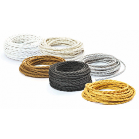 Cable eléctrico trenzado de tela de colores para sistema eléctrico antiguo