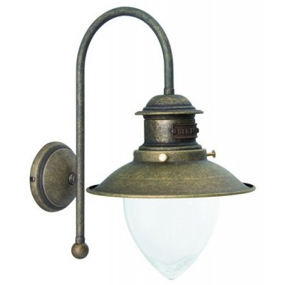 Applique lampade da muro in ottone anticato vintage