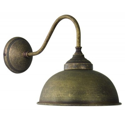 Applique a campana in ottone antichizzato brunito stile vintage