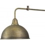 Lámpara de araña basculante en forma de campana de latón bruñido de estilo vintage