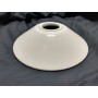 Paralume in ceramica bianca dritto