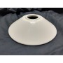 Straight white ceramic lampshade