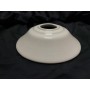 Paralume in ceramica bianca con curvatura