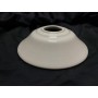 White ceramic lampshade with curvature