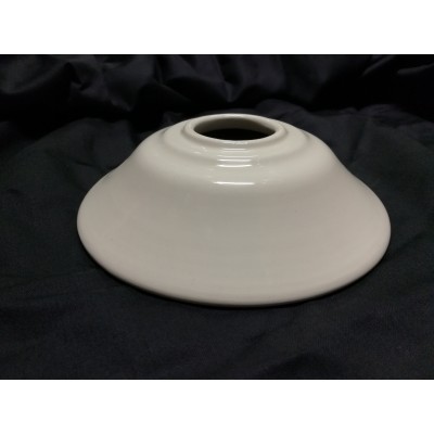 Paralume in ceramica bianca con curvatura