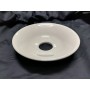 Paralume in ceramica bianca con curvatura