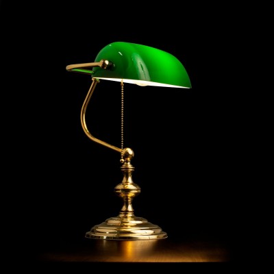 RAFFAELLO Luxuriöse Ministerlampe – Massives Messing, hergestellt in Italien
