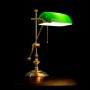 MICHELANGELO Luxury Banker's Lamp - Solid Brass Desk Lamp - Made in Italy