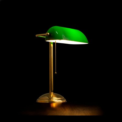 Lámpara ministerial verde - ALTURA 38 cm