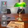 Lampe ministérielle de luxe RAFFAELLO - Laiton massif fabriqué en Italie