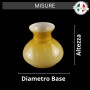 Abat-jour de rechange en verre jaune pour lampe - Ø 14,4 cm