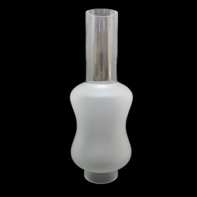 Vetro paralume di ricambio per canfino lume a petrolio (mod. Amsterdam) - Ø base 5,9 cm