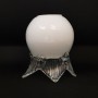 Sphère de remplacement en verre avec pétales pour applique ou applique - Ø 4,2 cm