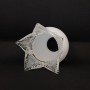 Vetro di ricambio sfera con petali per lampada da parete o applique - Ø 4,2 cm