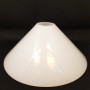 Paralume piatto in vetro bianco per lampadario - VARIE MISURE