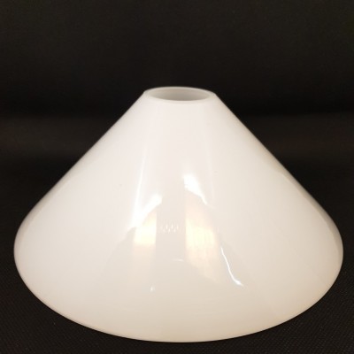 Paralume piatto in vetro bianco per lampadario - VARIE MISURE