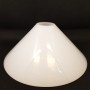 Flacher Lampenschirm aus weißem Glas für Kronleuchter – VERSCHIEDENE GRÖSSEN
