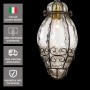 Venetian wall sconce TIEPOLO blown glass (Trasparent) - Made in Italy