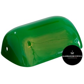 Crafted Replacement Glass for Bankers Lamp (Green)