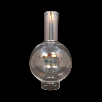 Tube boule en verre pour lampe à huile - socle Ø 5 cm