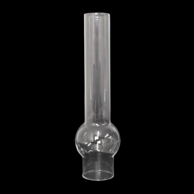 Vetro trasparente ricambio per lampada a petrolio (mod. MATADOR) - Ø base 5,3 / 6,4 cm