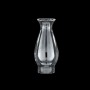 Paralume vetro bordo zigrinato per lampada a petrolio (mod. AMERICA) - Ø base 5,2 / 6,4 cm