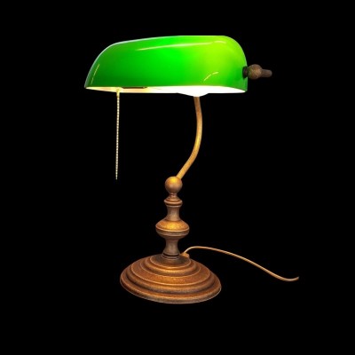 Lampe ministérielle Raffaello en laiton antique