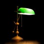 MICHELANGELO Luxury Banker's Lamp - Solid Brass Desk Lamp - Made in Italy
