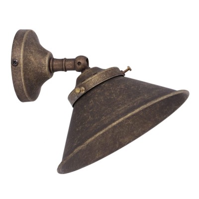 Applique spotlight in antique burnished brass