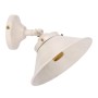Shabby chic wall light in lacquered brass