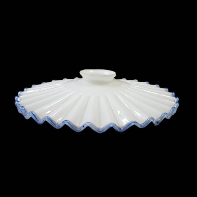 Abat-jour Vintage Rétro En Verre Opalin - Style Milieu De Siècle, Gris Atomique - Parfait Pour Une Déco Retro