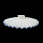 ORIGINAL pleated opaline glass lampshade from the 1960s