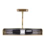 2-light wall lamp illuminates a polished brass picture or mirror