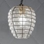 Beehive-shaped pendant chandelier in Venetian glass