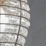 Beehive-shaped pendant chandelier in Venetian glass