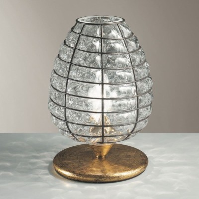 Beehive table lamp in Venetian blown glass