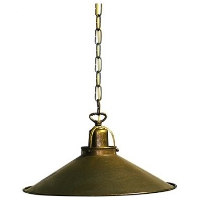 Lampadario da soffitto in ottone brunito anticato 1 luce - VARIE DIMENSIONI