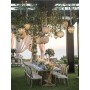 Lámpara de araña estilo barroco de bronce y cristal para bodas al aire libre