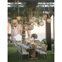 Lampadario in bronzo e cristallo stile Barocco per matrimonio all'aperto