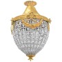 Lampadario in bronzo e cristallo a 3 luci stile Barocco